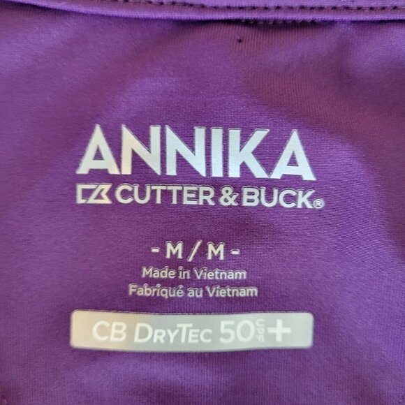 Cutter & Buck Drytec UPF 50+ Short Sleeve Elite Contour Mock Jersey Shirt Size M - Picture 9 of 13